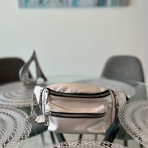 ALDO Silver/Metallic Fanny Pack